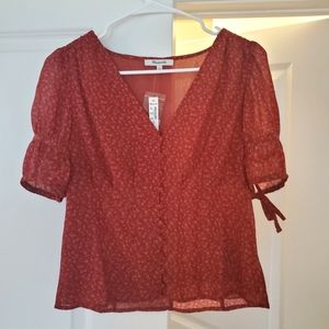 Madewell Size 4/Small Button-Front Top